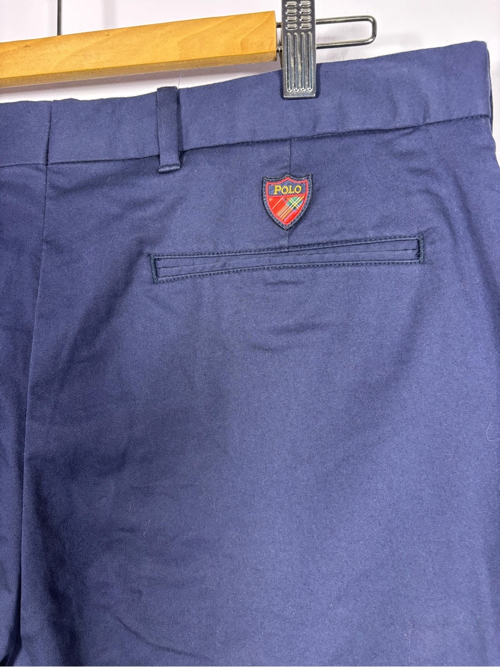 Polo by Ralph Lauren Navy Men’s Flat Front Shorts - Picture 6 of 9